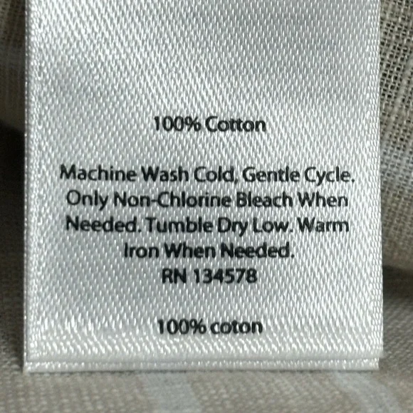 Vineyard Vines Tan White Striped V-Neck 3/4
Sleeve Casual Breezy Blouse size M - Picture 6 of 9